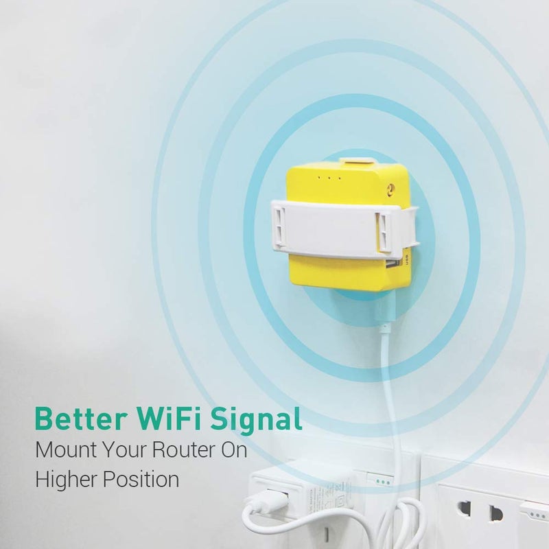 GL.iNet حامل جدار لجهاز التوجيه GL.iNet مع براغي، متوافق مع GL-AR150، GL-AR150-Ext، GL-AR300M، GL-AR300M-Ext، GL-MT300N-V2 ميني راوتر، حامل جهاز الشبكة، سهل التركيب (أبيض) - Image 5
